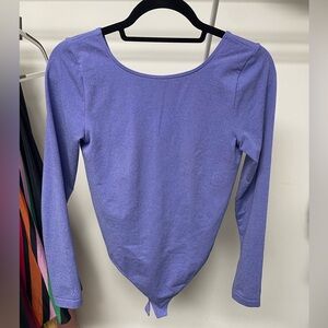 Wolford Purple sparkly Long Sleeve Bodysuit
